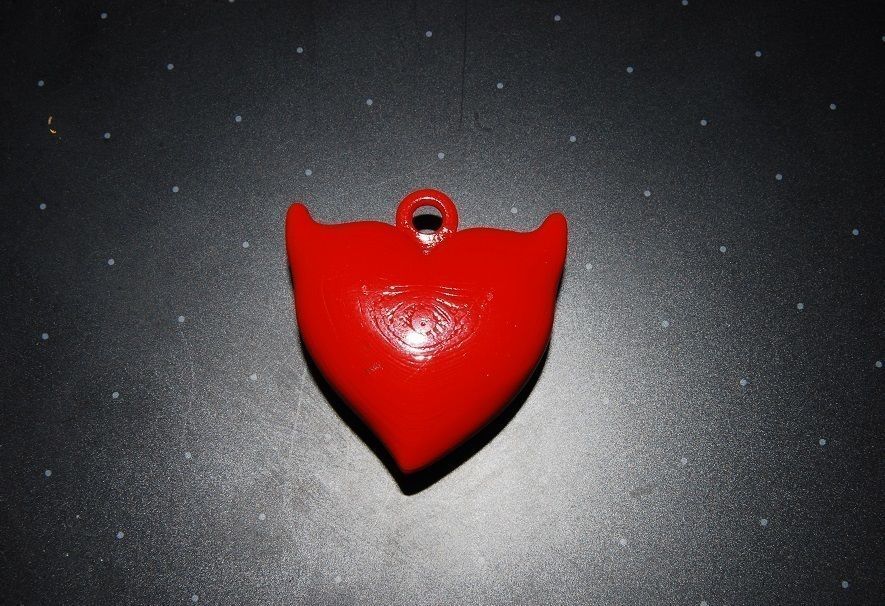 Spicy heart pendant 3D print model_5