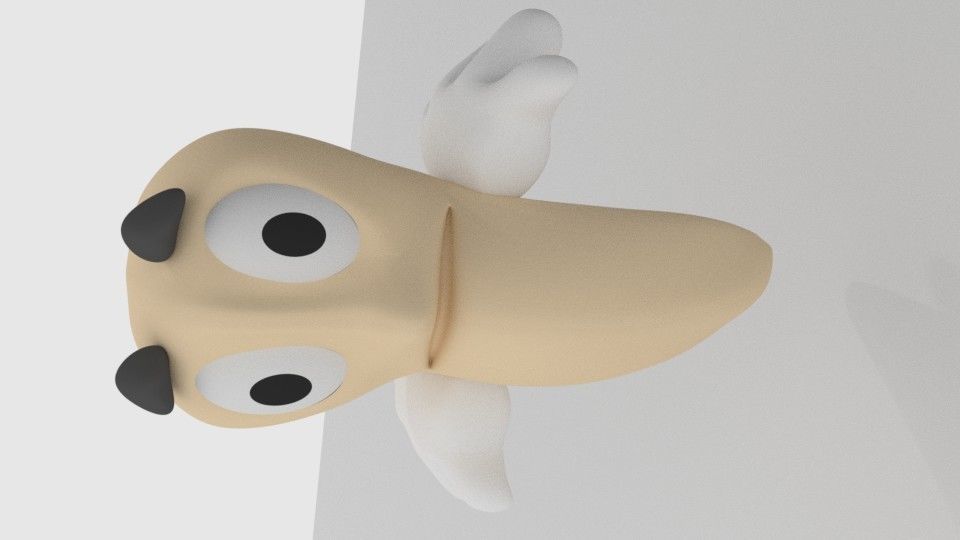 Wormy Character 3D model_4