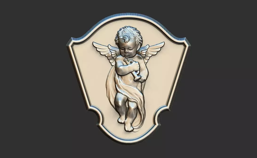 angel 3D print model