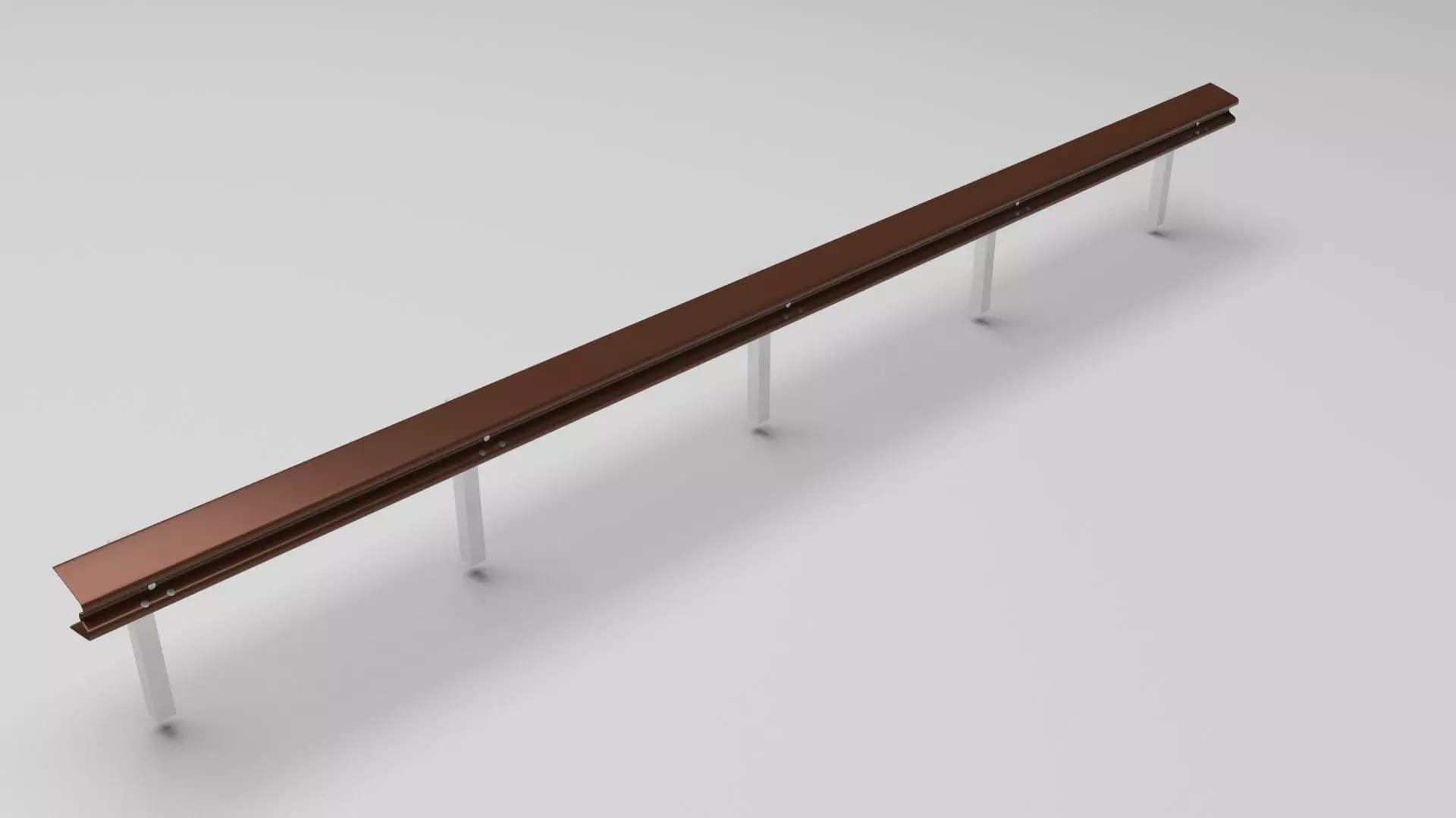 Crash Barrier Safety Fence 3D model