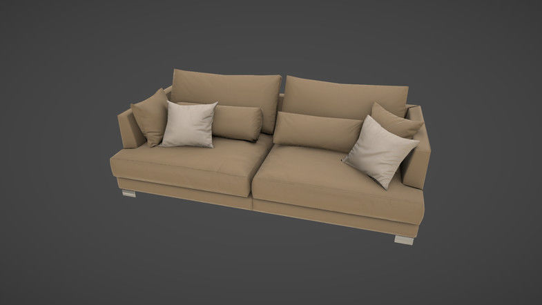 HQ Modern Sofas Pack Low-poly 3D model_1