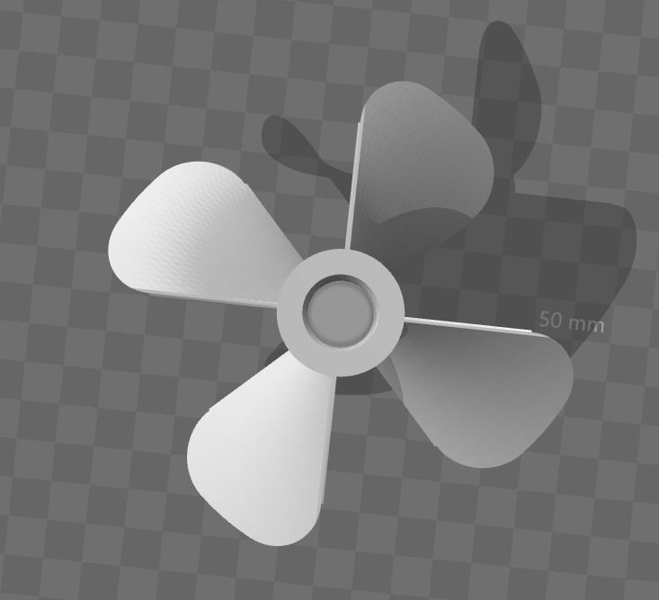 High flow propeller 3D print model_1