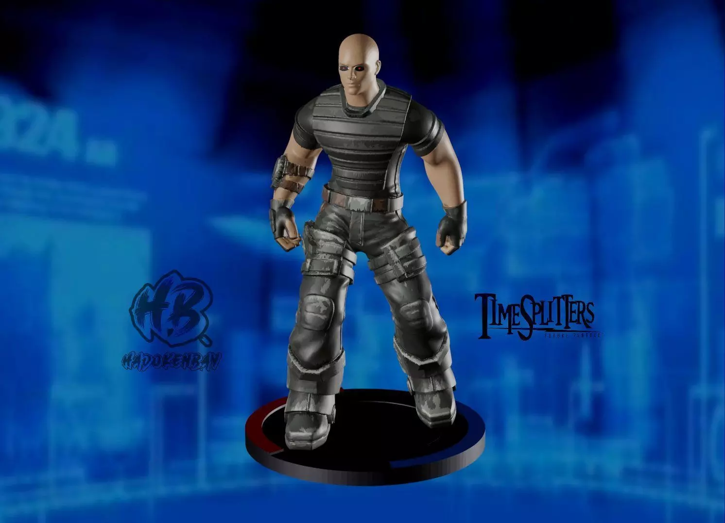 TimeSplitters Sergeant Cortez Figure 3D print model