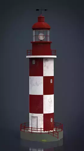 Lighthouse with stripes