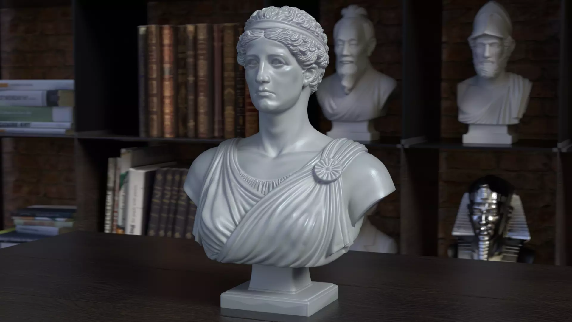 Artemis Bust Sculpture 3D Printable STL File 3D print model
