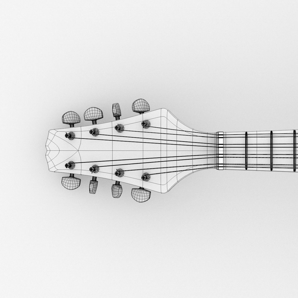 Mandolin 3D model_5