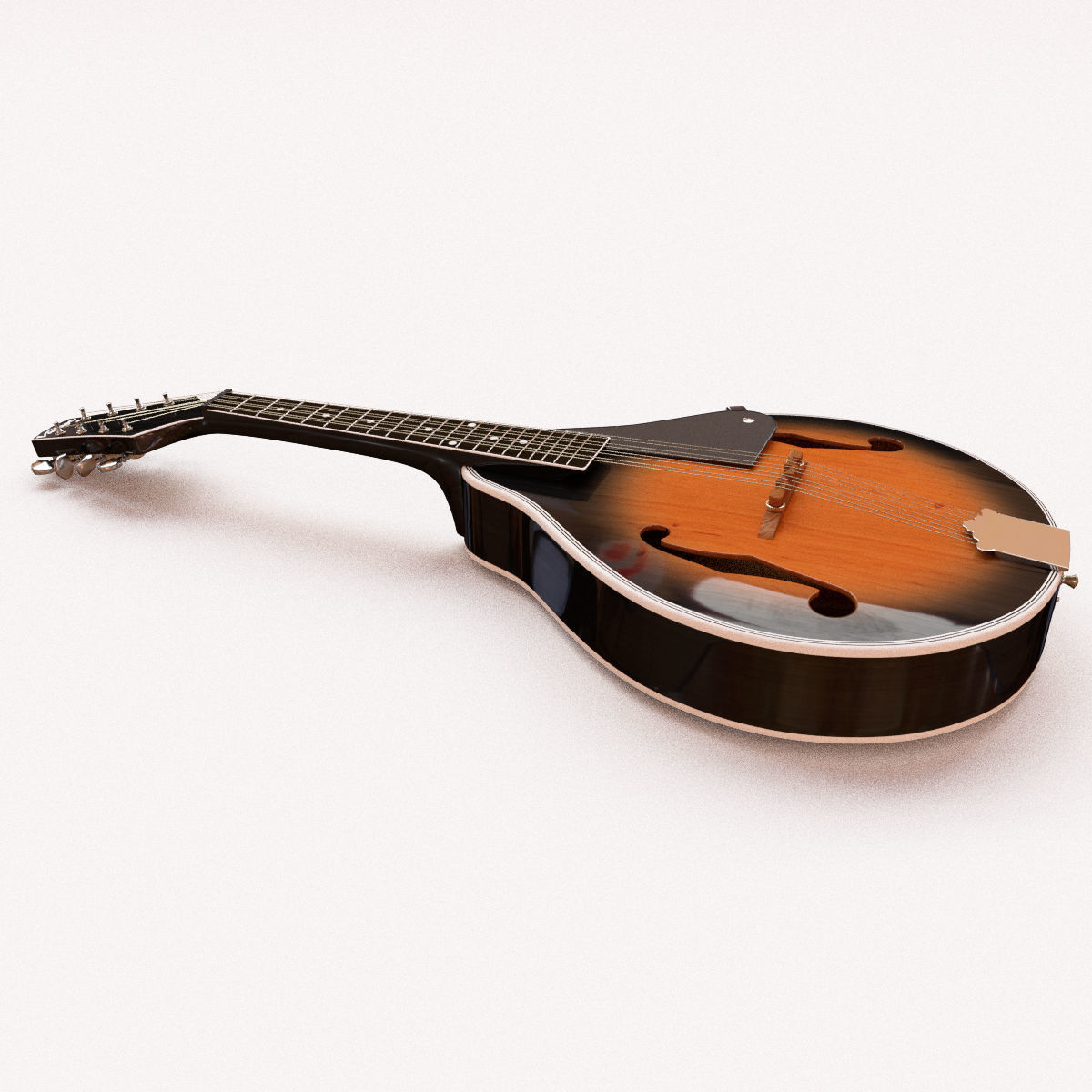 Mandolin 3D model_2