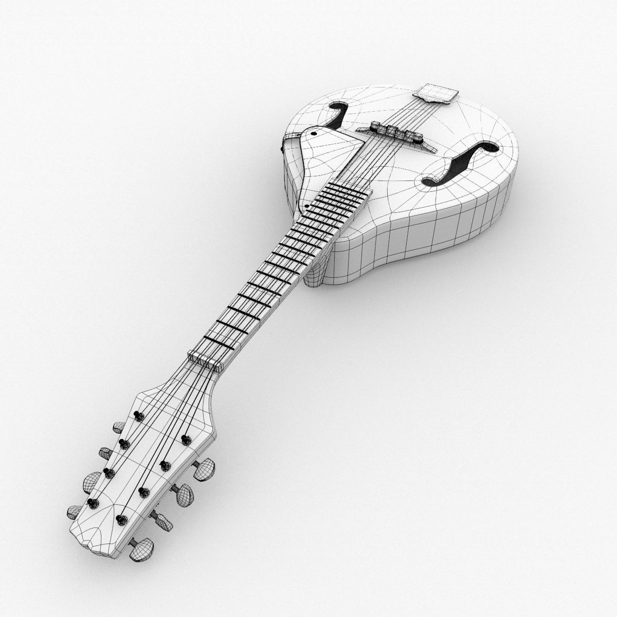Mandolin 3D model_9