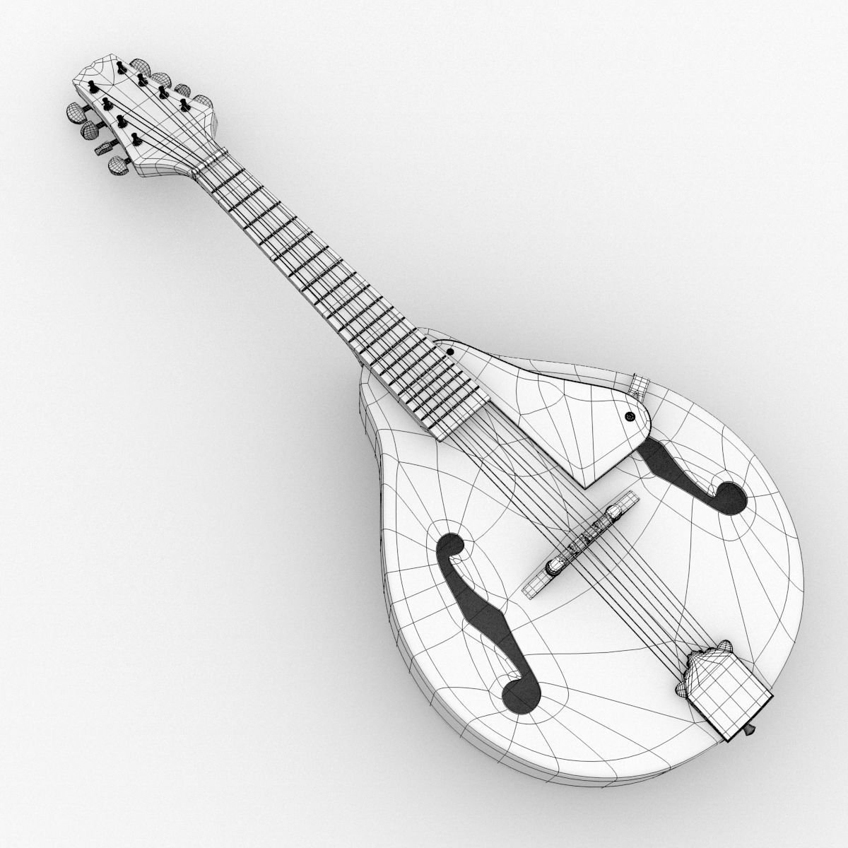 Mandolin 3D model_1