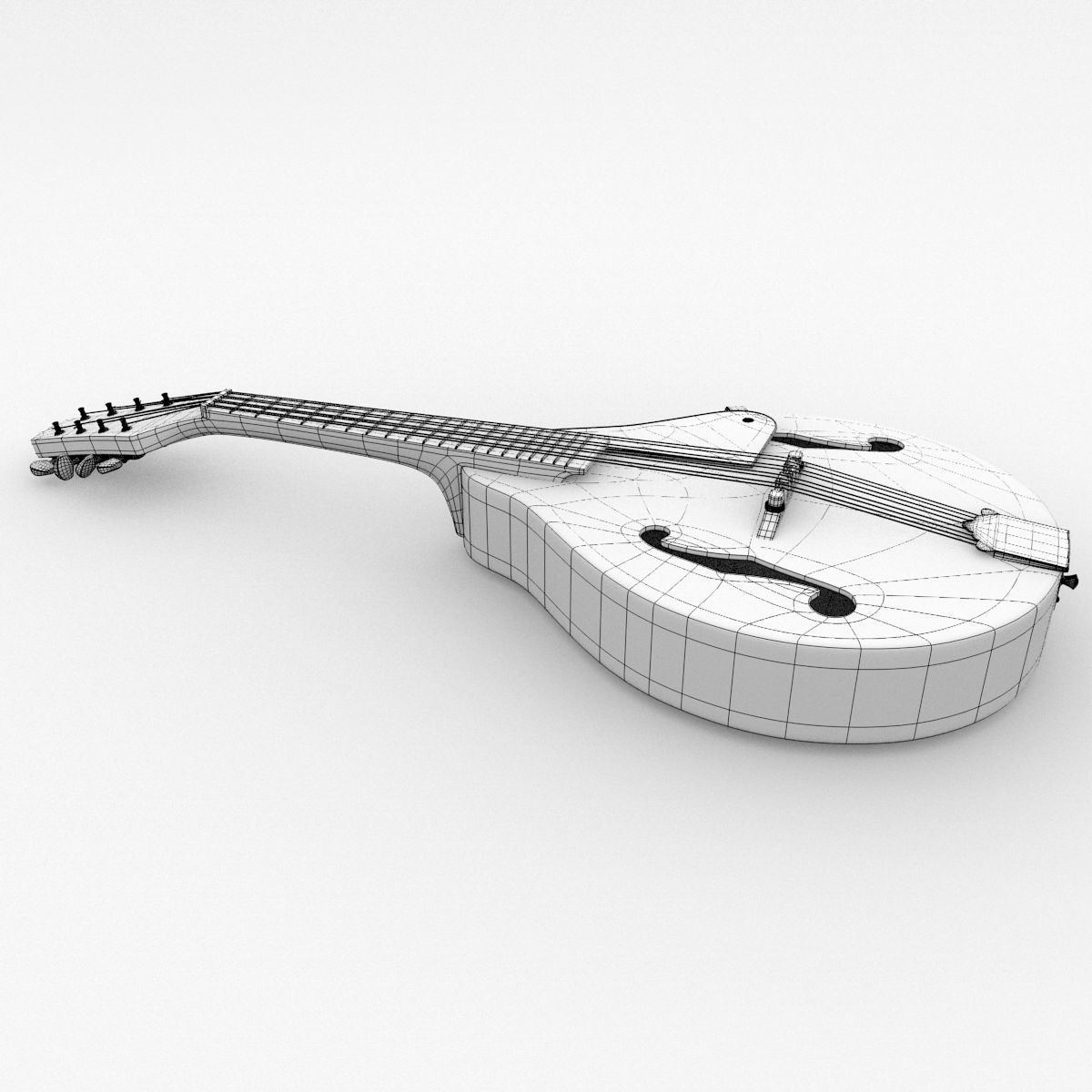 Mandolin 3D model_3