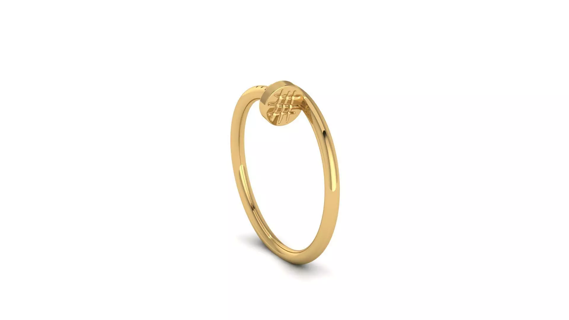 Nail Ring Anel prego 3D Print Model 3D print model