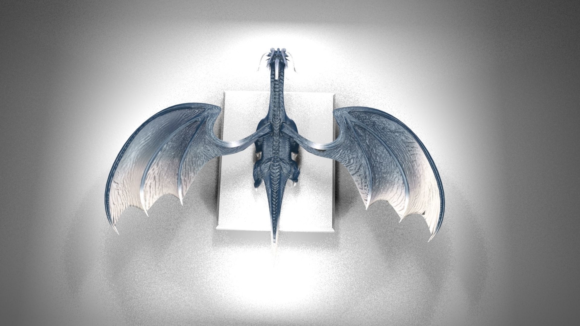 water dragon Low-poly 3D model_1