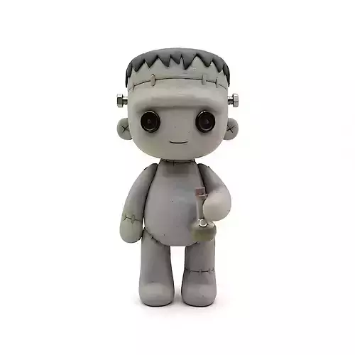 Cute Frankenstein Halloween Decor STL Miniature