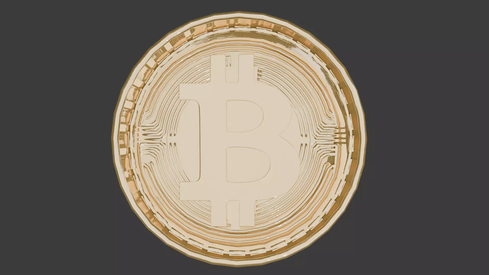 bitcoin logo 3D model