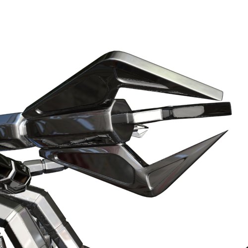 Robot Squid Rigged Low-poly 3D model_6