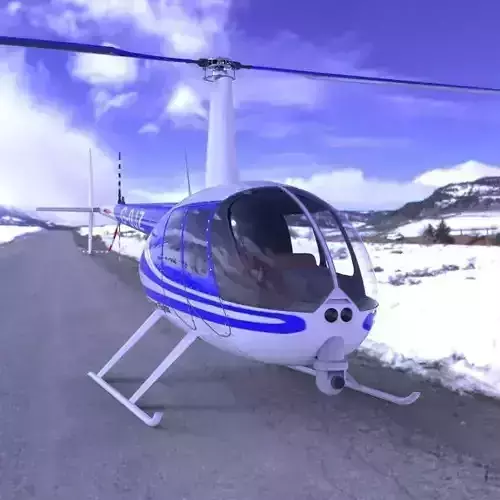 News Helicopter for fbx and Unity 3D model