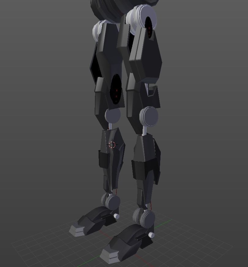 Robot Low-Poly Model humanoid Low-poly 3D model_3
