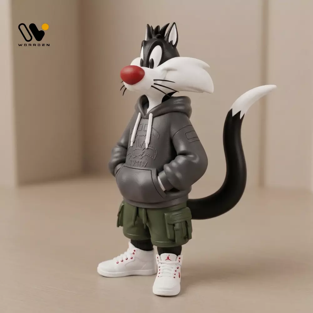 Streetwear Sylvester Cat Sculpture STL MULTIPARTS 3D print model