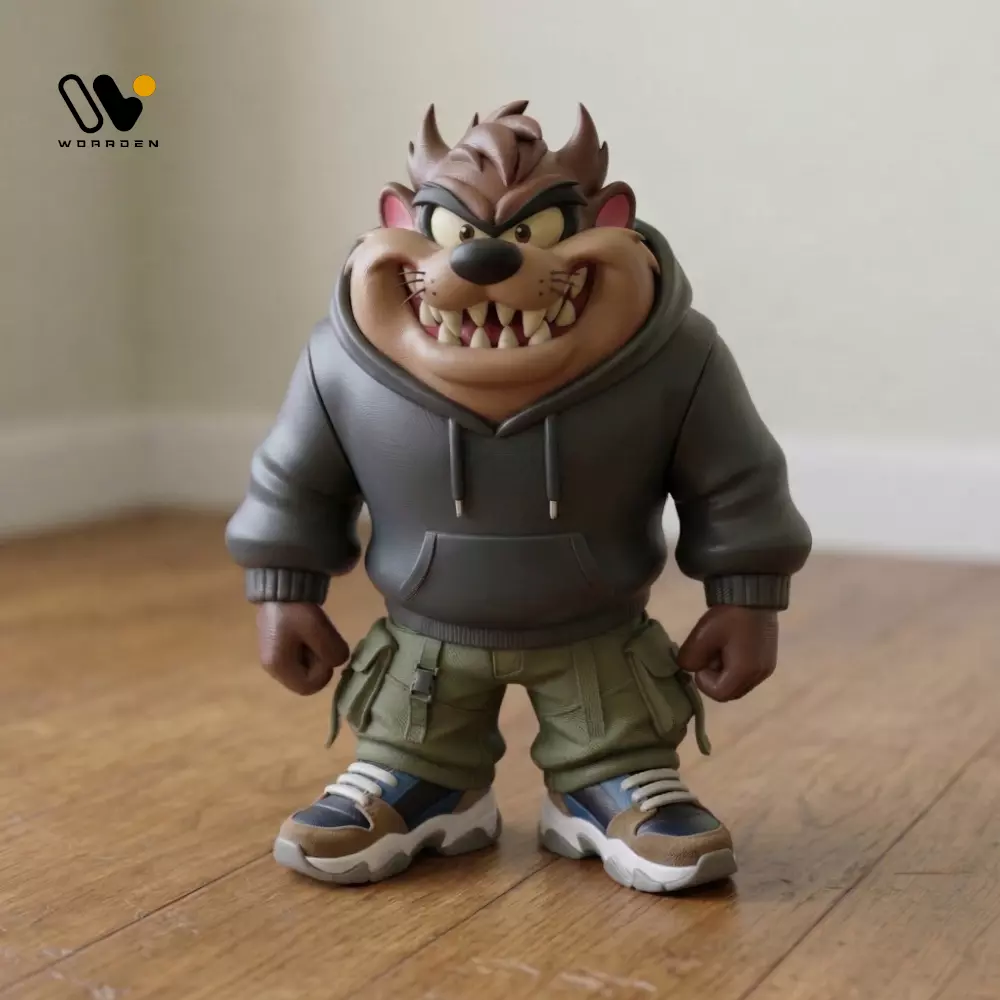 Streetwear Taz Sculpture STL MULTIPARTS 3D print model