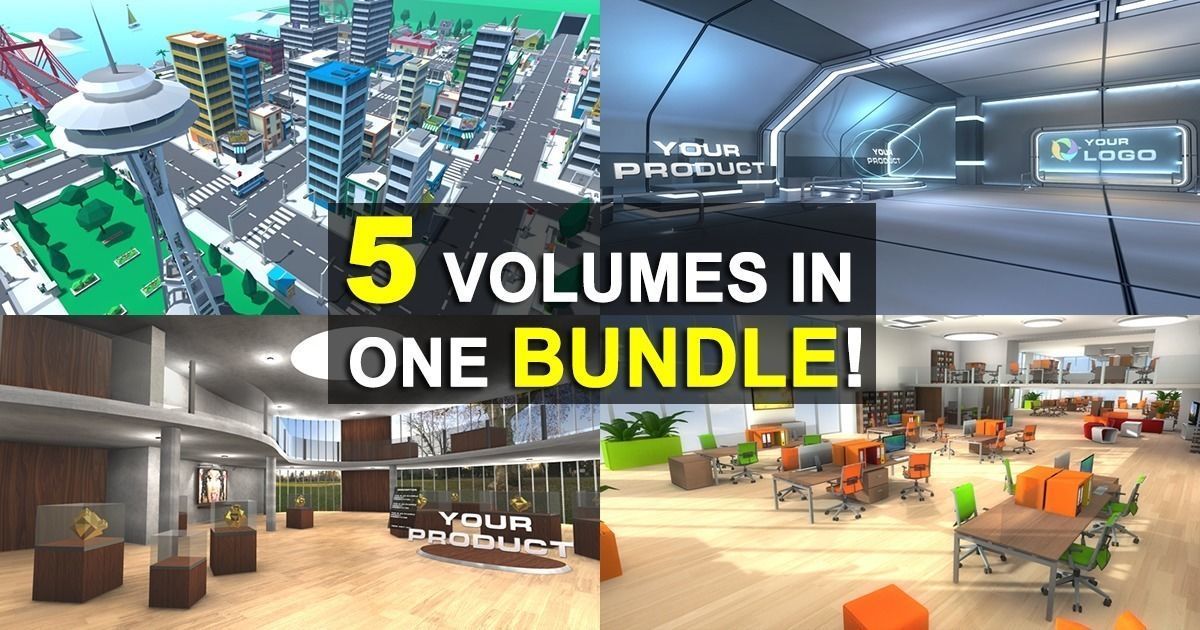 3D Package Bundle 01 Low-poly 3D model_7