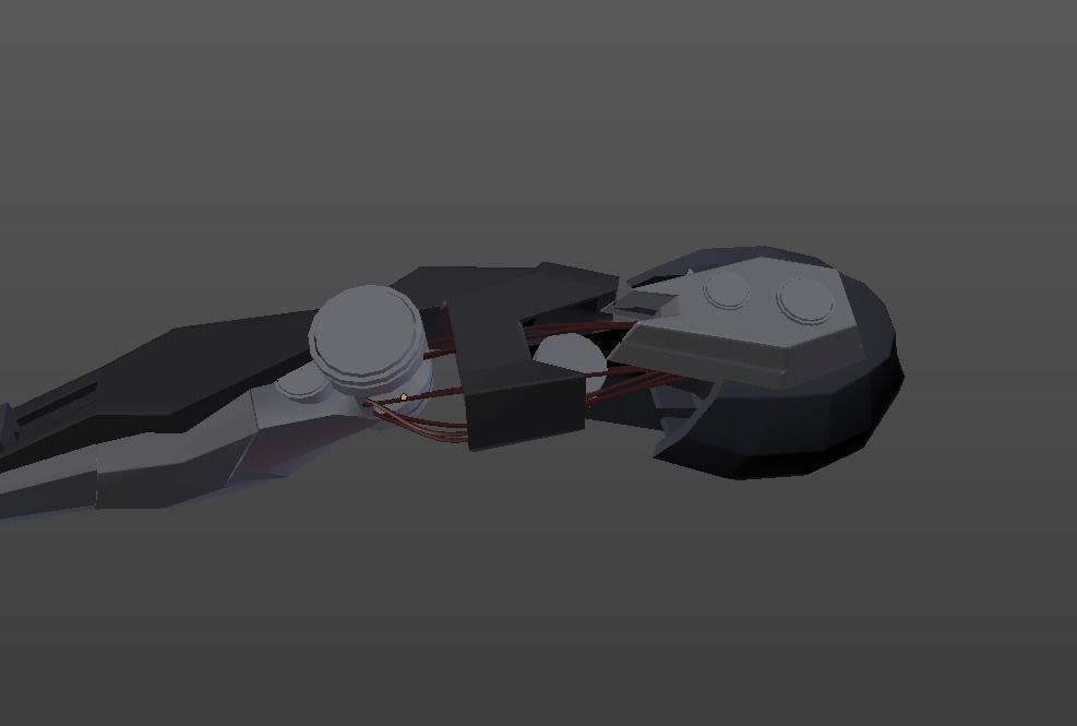 Robot Low Poly Arm Low-poly 3D model_3