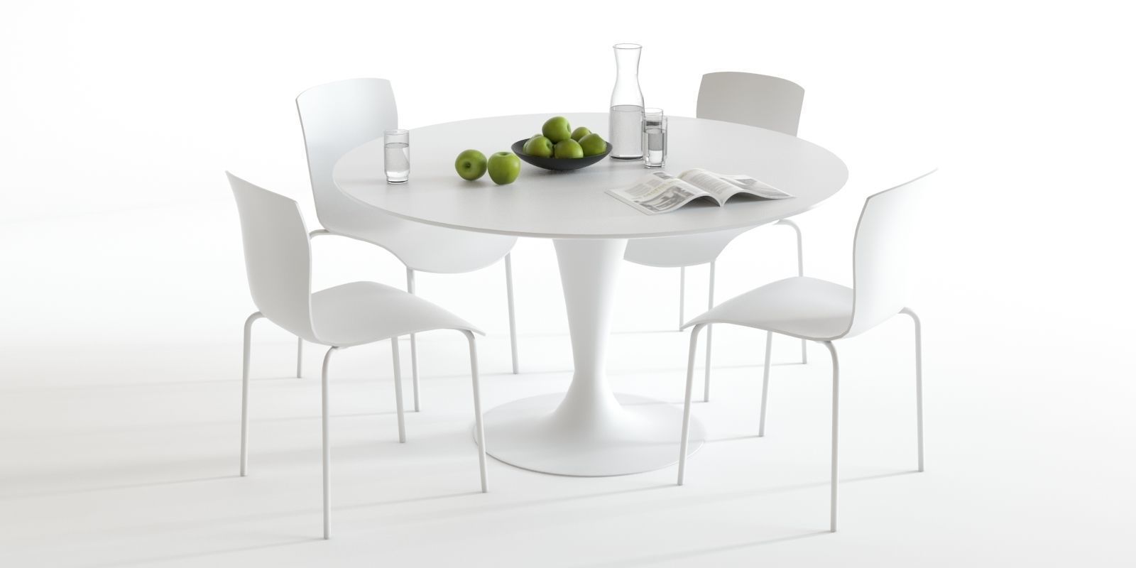 Scavolini Nomo and Chatty Dining Set 3D model_1