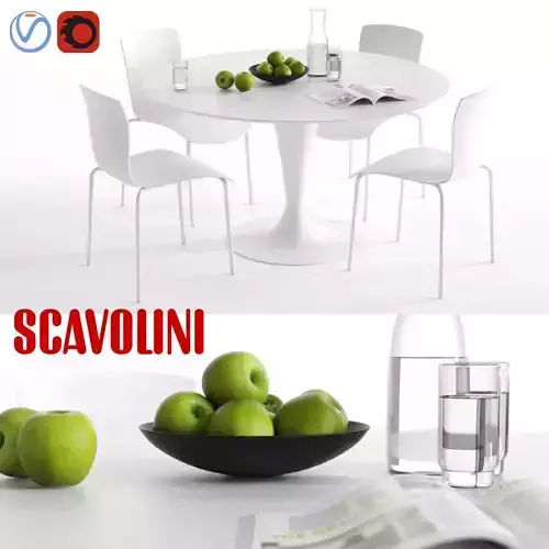 Scavolini Nomo and Chatty Dining Set