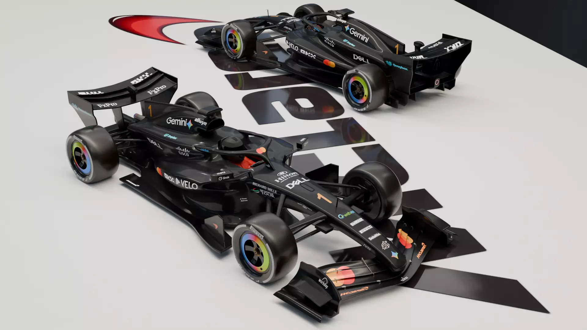 McLaren F1 car MCL40 2026 RIGGING Race Car 3D model