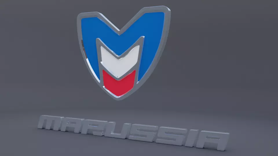 marussia logo 3D model