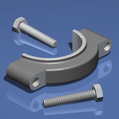 Engine Inline Four-Cylinder 3D model_34