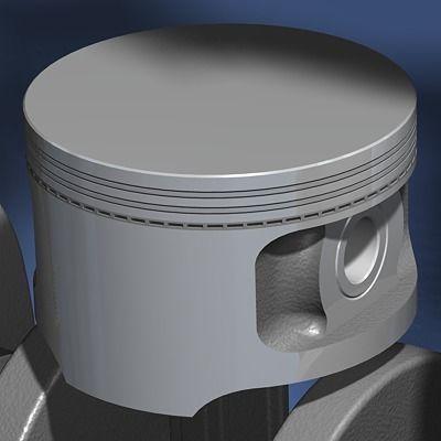 Engine Inline Four-Cylinder 3D model_26