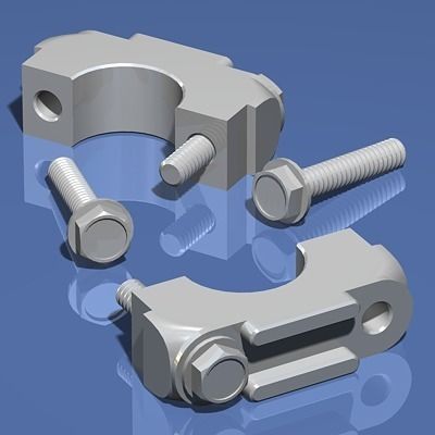 Engine Inline Four-Cylinder 3D model_33