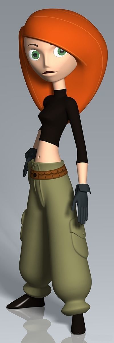 Female Cartoon Character 01 Free 3D model_8