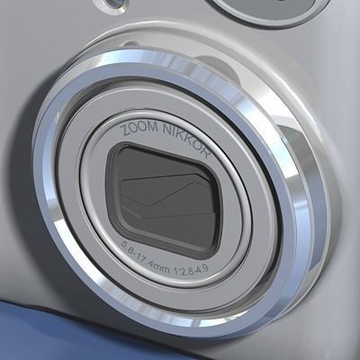 Nikon Coolpix 4100 Digital Camera 3D model_8