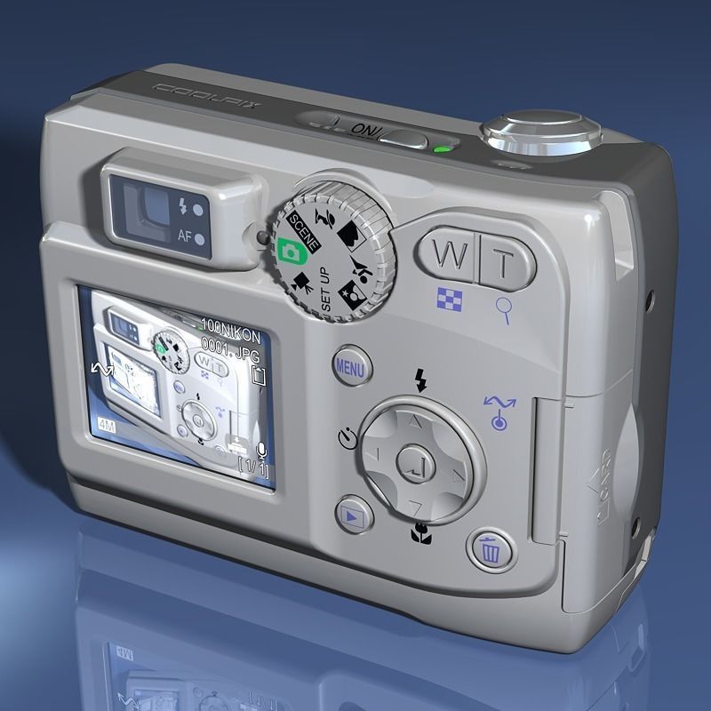 Nikon Coolpix 4100 Digital Camera 3D model_2