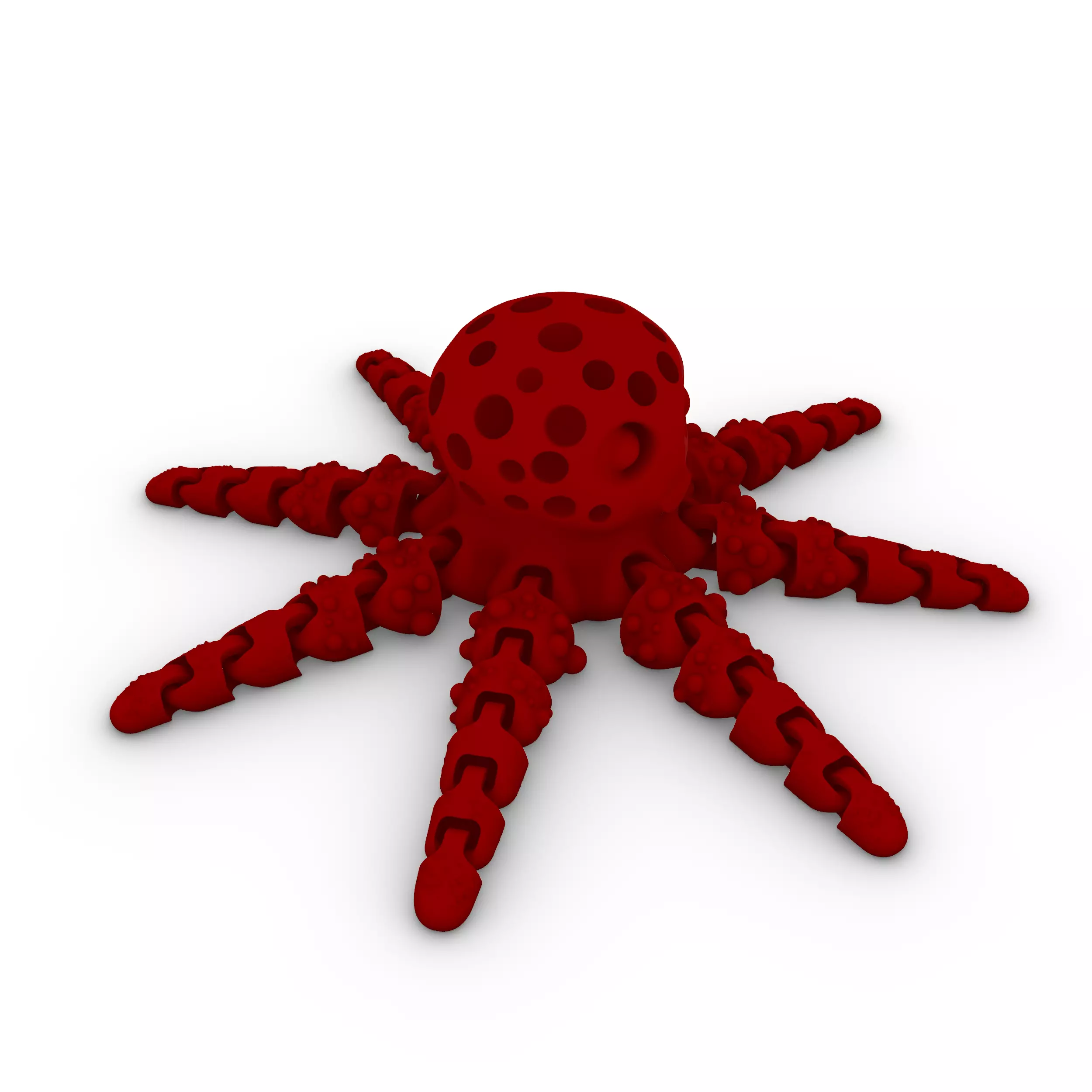 Articulated Flexi Octopus 3D print model