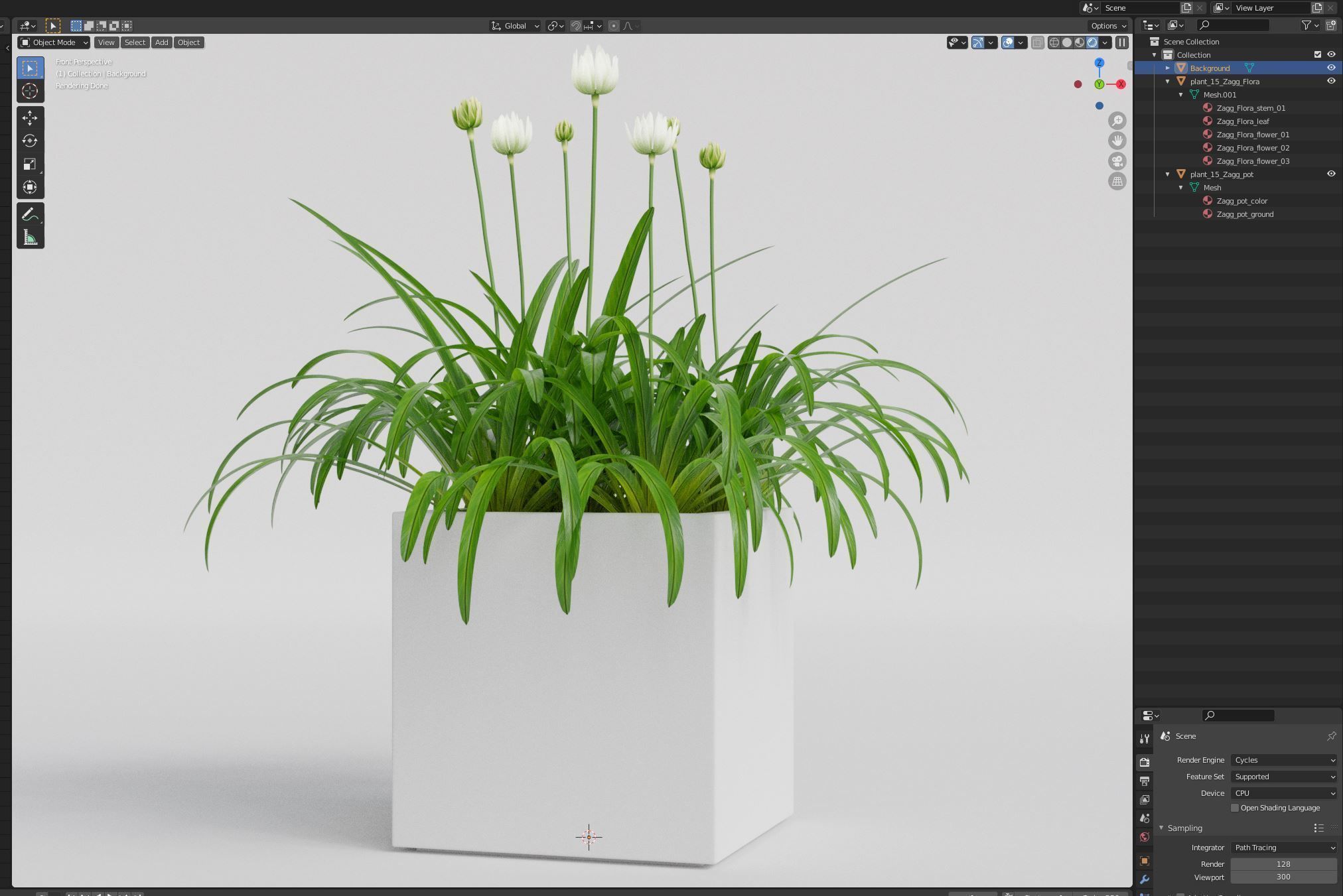 Plants collection 15 3D model_6