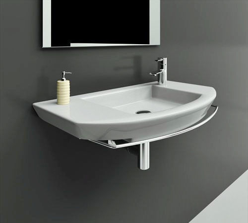 Washbasin modern bathroom sinks and mirrors 3D model_2