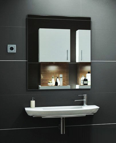 Washbasin modern bathroom sinks and mirrors 3D model