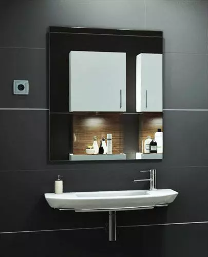 Washbasin modern bathroom sinks and mirrors 3D model_0