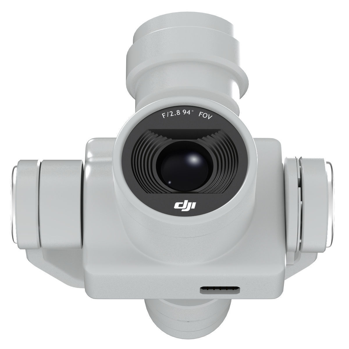 Camera Gimbal DJI Phantom 4 PRO Low-poly 3D model_5