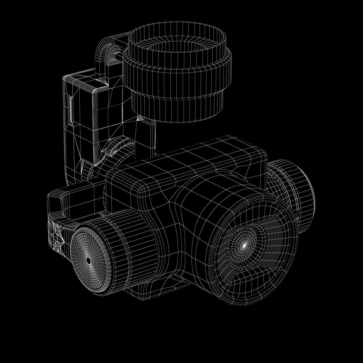 Camera Gimbal DJI Phantom 4 PRO Low-poly 3D model_27