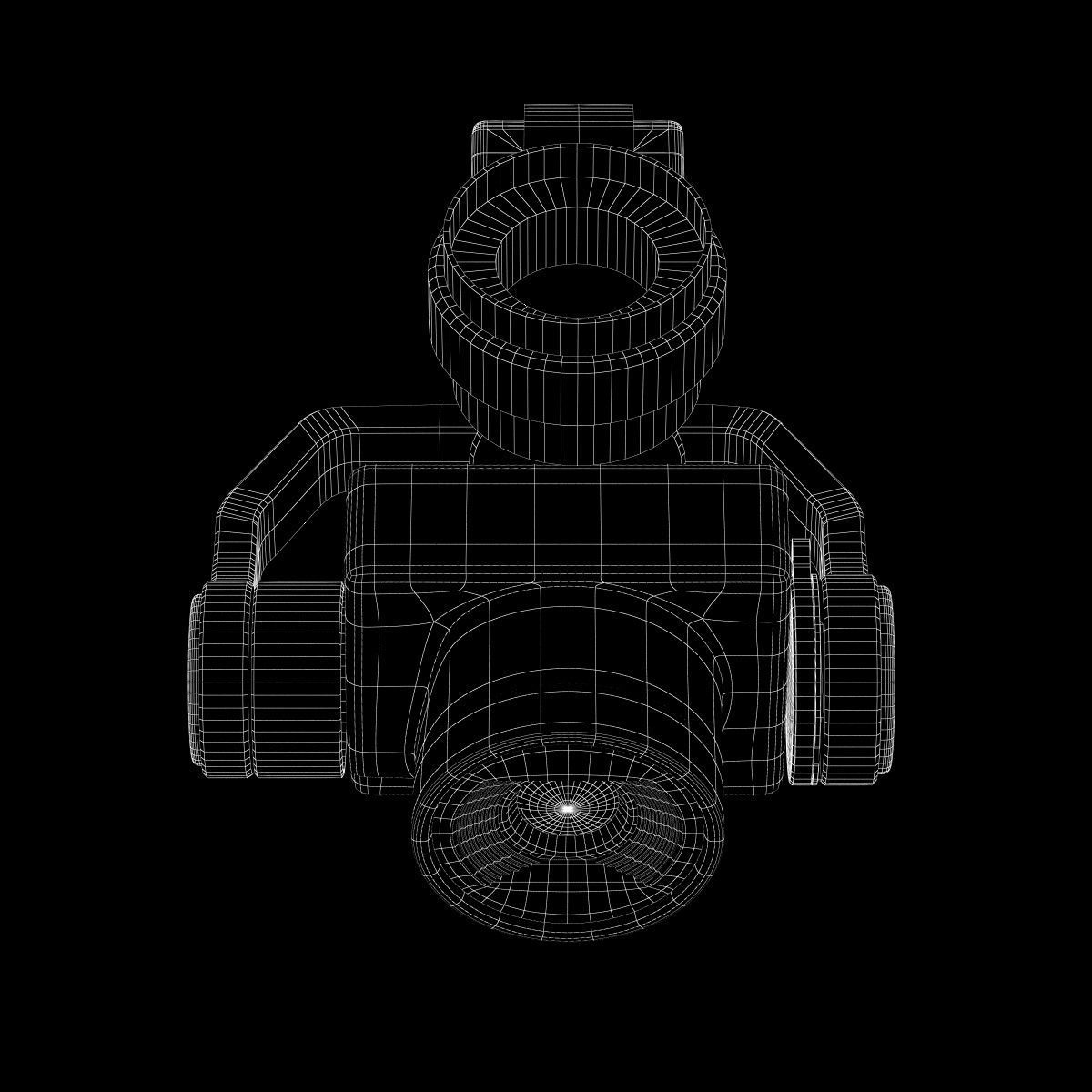 Camera Gimbal DJI Phantom 4 PRO Low-poly 3D model_22