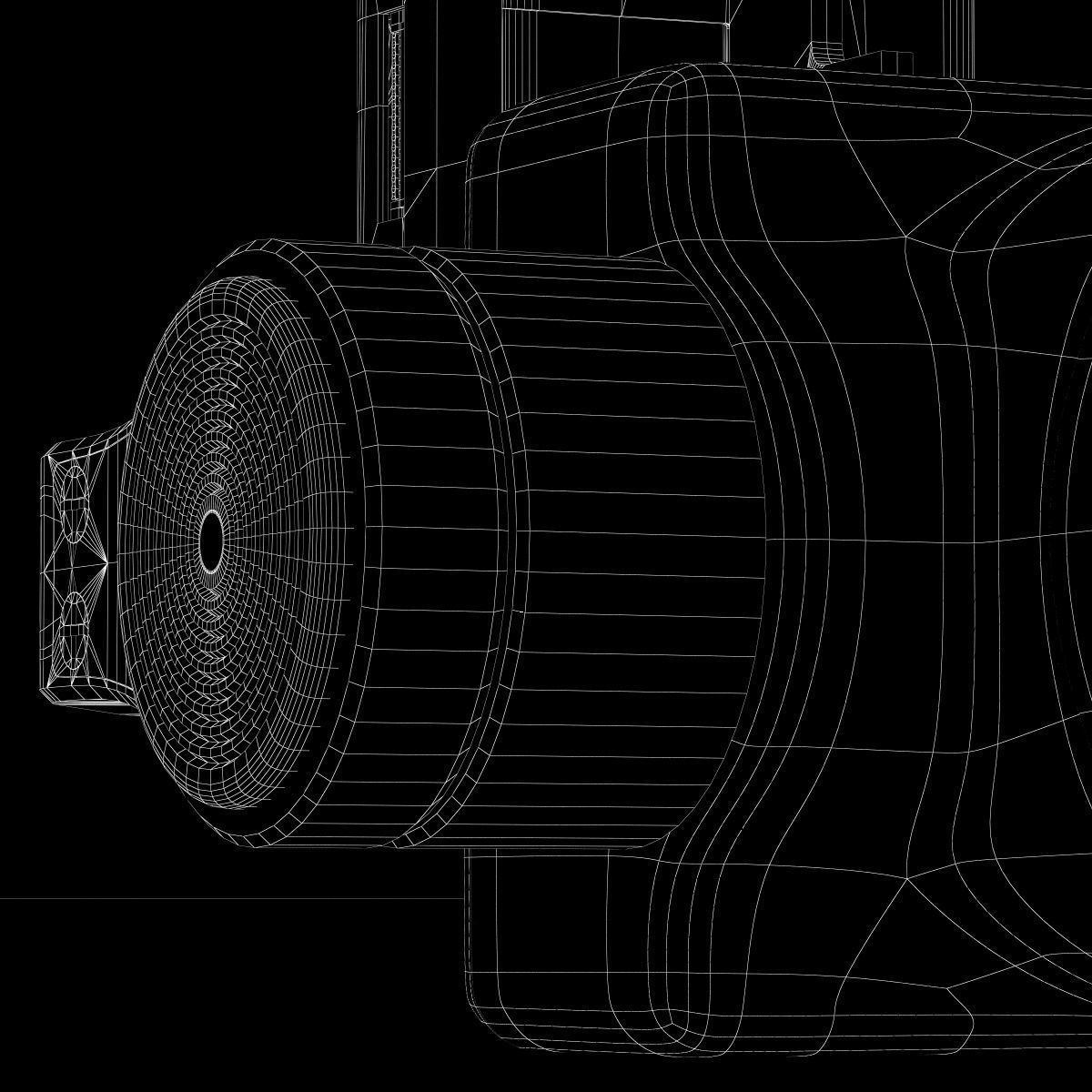 Camera Gimbal DJI Phantom 4 PRO Low-poly 3D model_34
