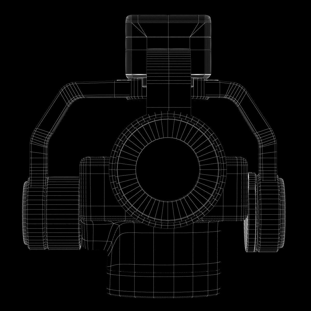 Camera Gimbal DJI Phantom 4 PRO Low-poly 3D model_23