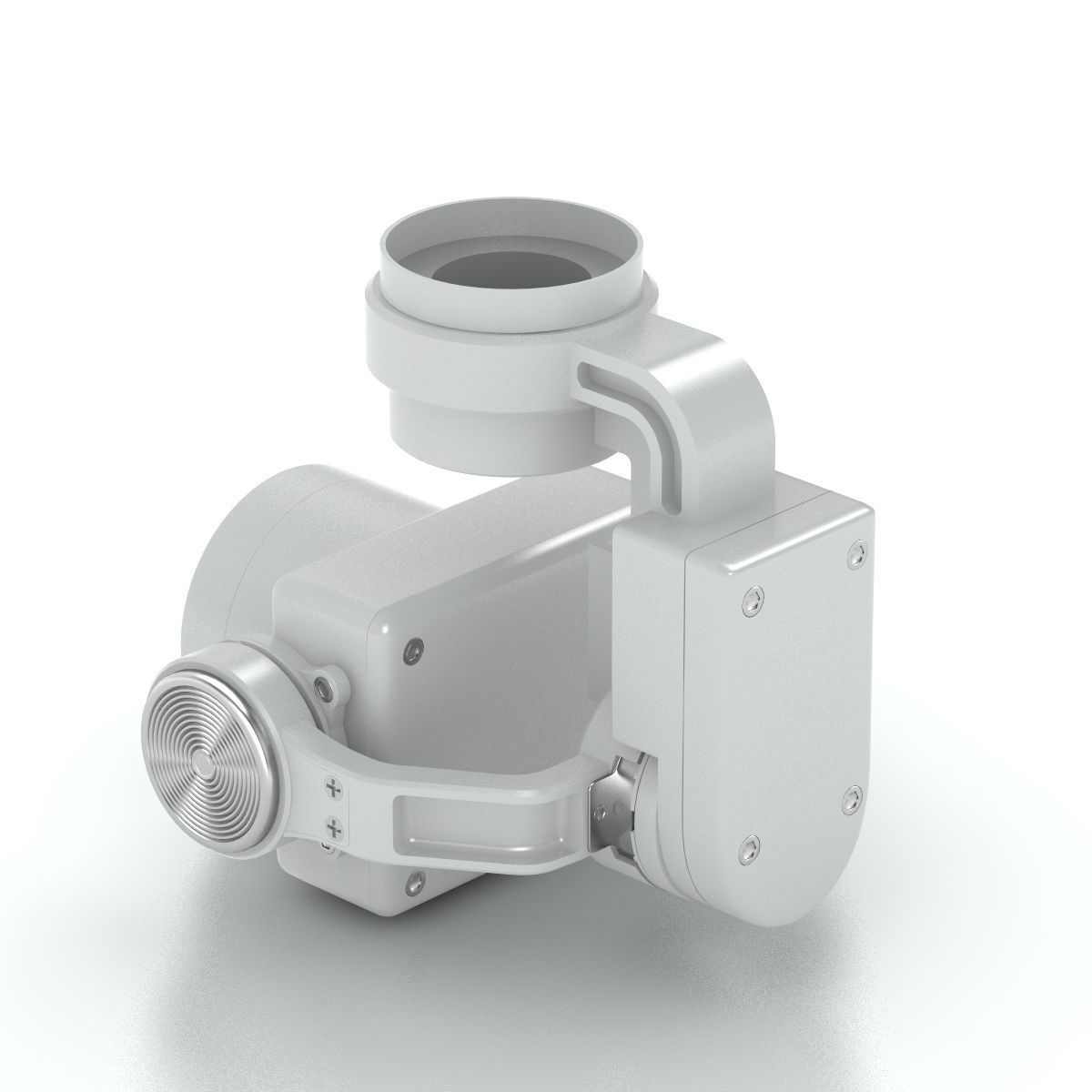 Camera Gimbal DJI Phantom 4 PRO Low-poly 3D model_19