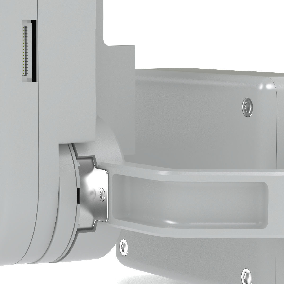 Camera Gimbal DJI Phantom 4 PRO Low-poly 3D model_11