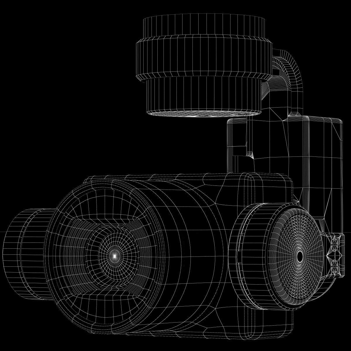 Camera Gimbal DJI Phantom 4 PRO Low-poly 3D model_31