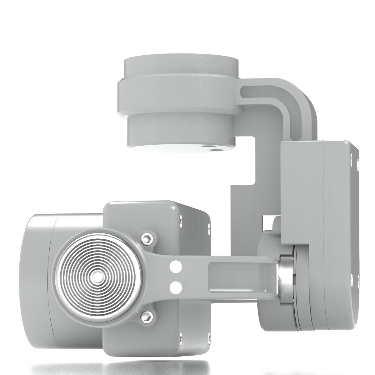 Camera Gimbal DJI Phantom 4 PRO Low-poly 3D model_3