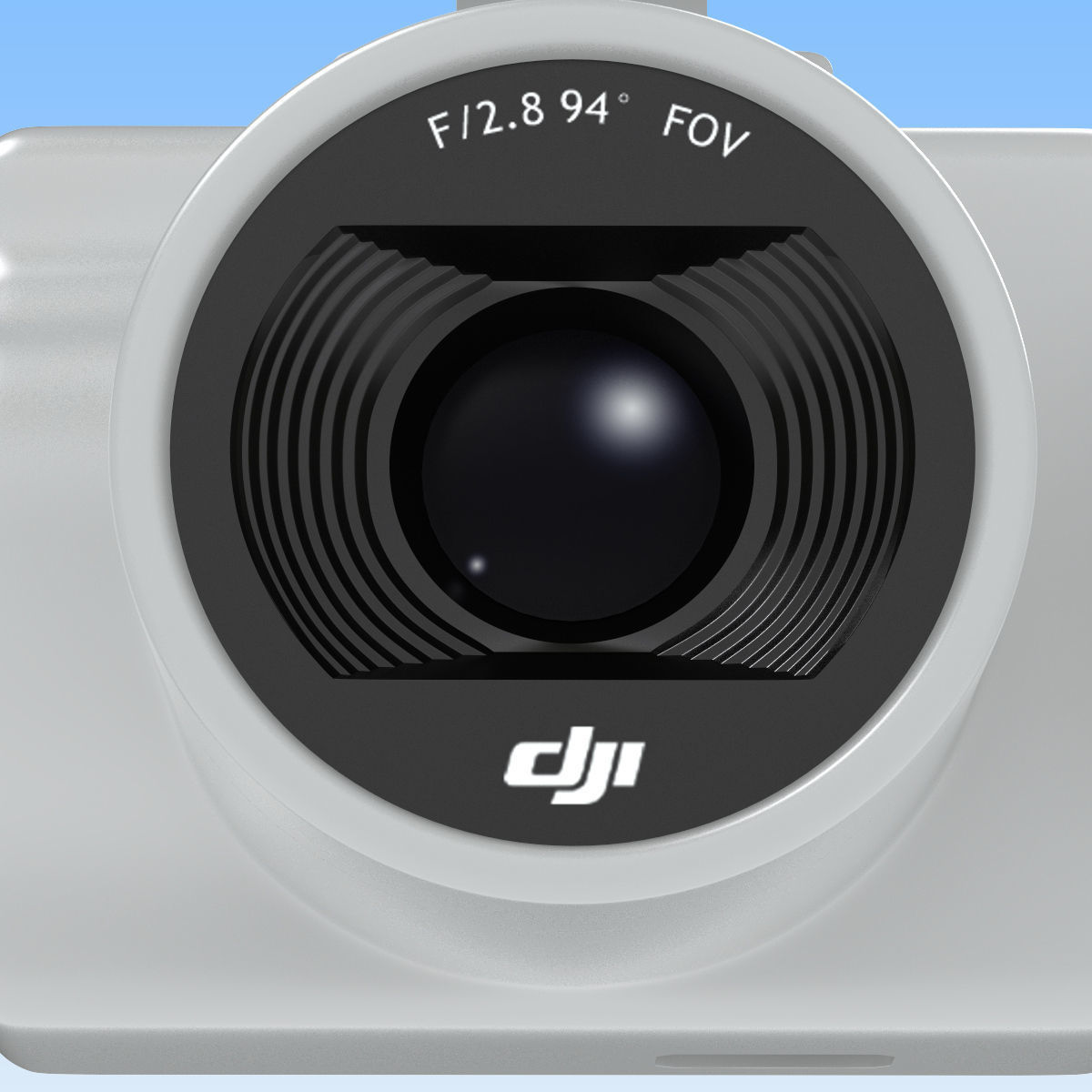 Camera Gimbal DJI Phantom 4 PRO Low-poly 3D model_13